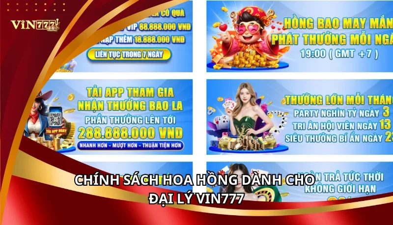 Đại Lý Vin777 - Hợp Tác Kinh Doanh, Thu Nhập Đột Phá 2025 2 Chính sách hoa hồng dành cho đại lý Vin777